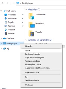 windows hesap silme