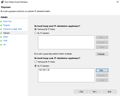 windows güvenlik duvarı kapatma açma ve diğer özellikler