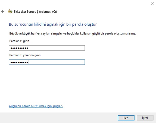 dosya şifreleme