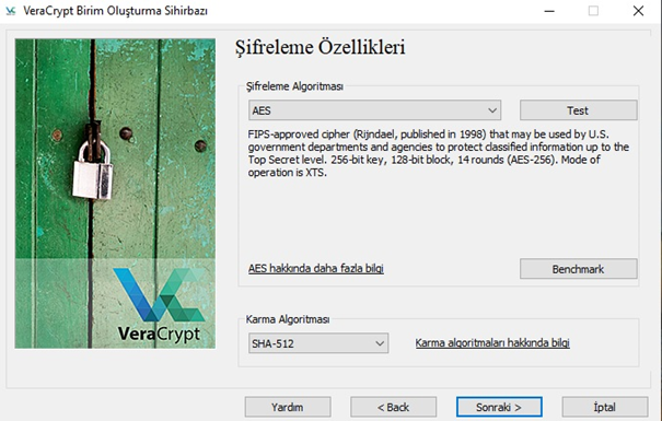 veracrypt dosya şifreleme ve klasör şifreleme