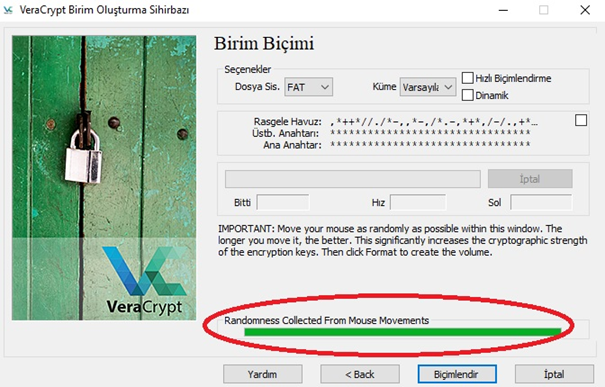 veracrypt dosya şifreleme ve klasör şifreleme