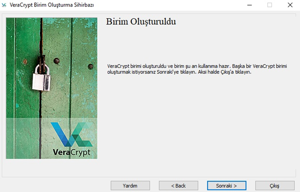 veracrypt dosya şifreleme ve klasör şifreleme