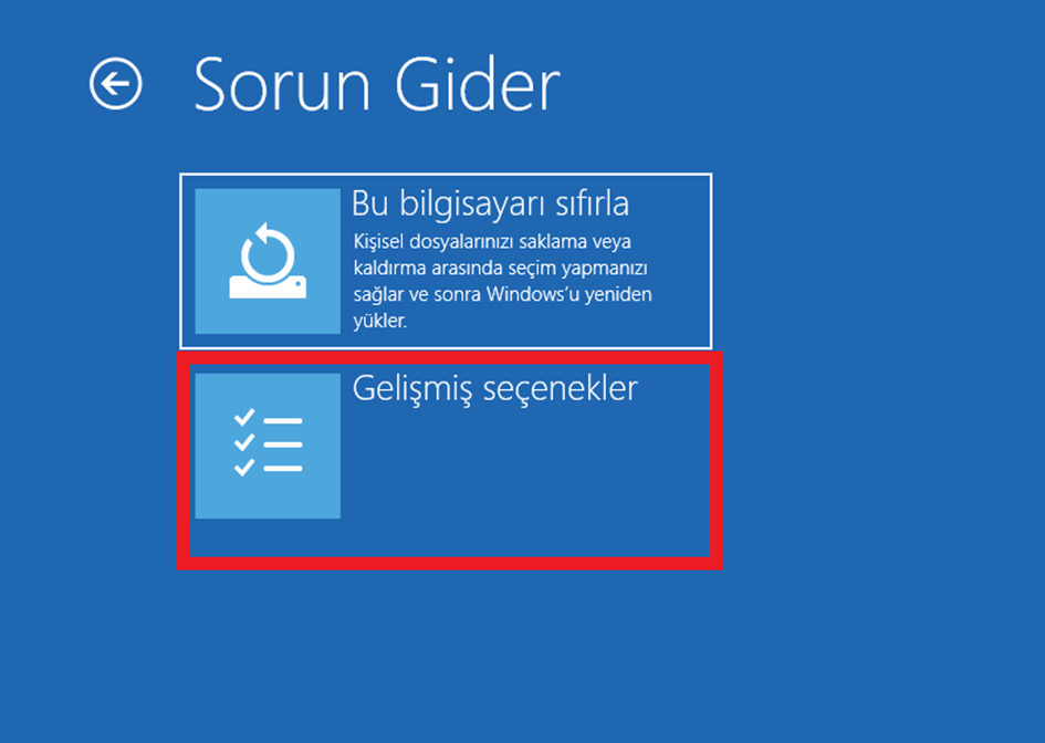 windows 10 sistem görüntüsü oluşturma